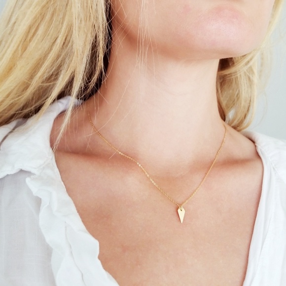 Dainty Delicate Minimal Gold Filled Necklace - Picture 4 of 4